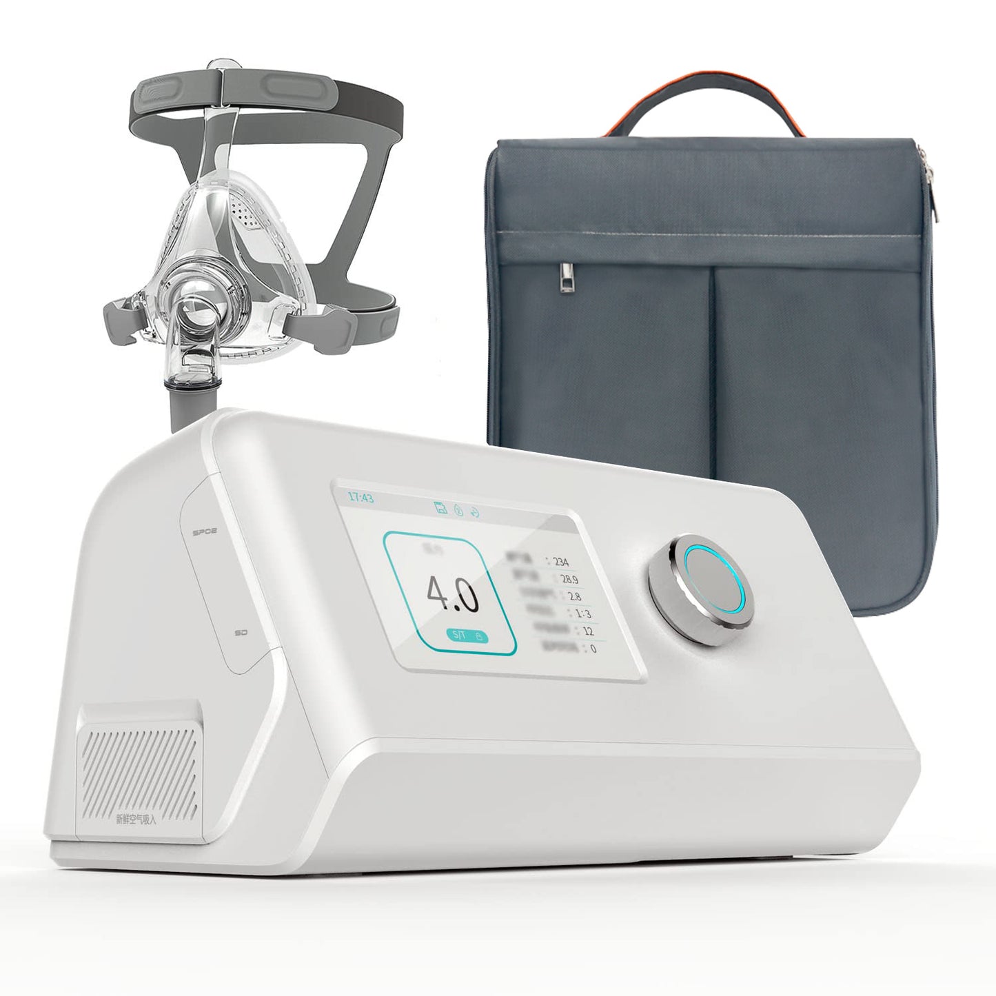 Auto CPAP Machine, Portable Sleep Apnea Therapy Device, Complete Accessories, English Version-A7