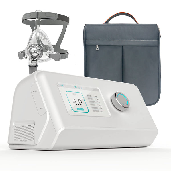 Auto CPAP Machine, Portable Sleep Apnea Therapy Device, Complete Accessories, English Version-A7