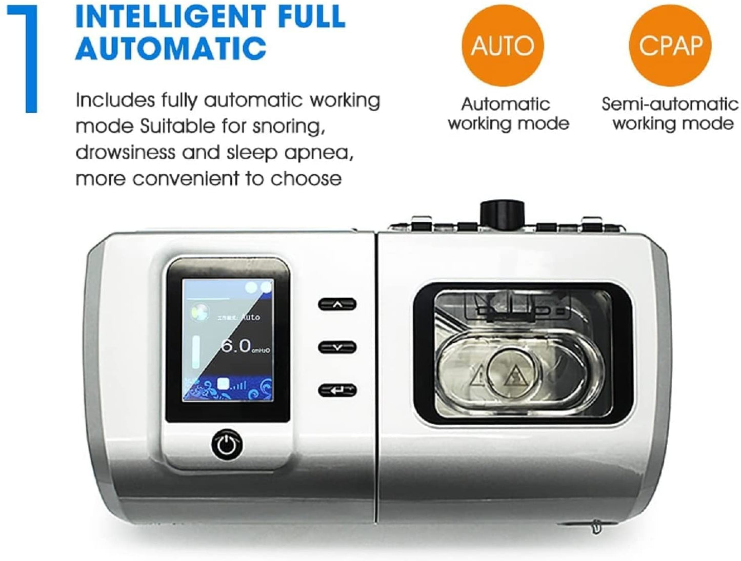 Auto CPAP Machine for Sleep Apnea, Portable Travel&Home CPAP Machine, Ventilator Non-invasive Household Elderly Sleep Stop snoring Device-DS6