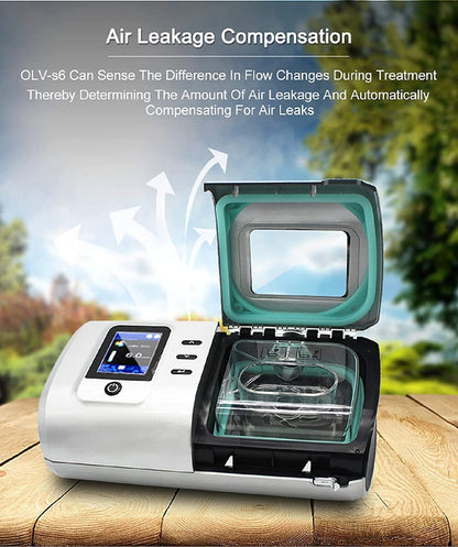 Auto CPAP Machine for Sleep Apnea, Portable Travel&Home CPAP Machine, Ventilator Non-invasive Household Elderly Sleep Stop snoring Device-DS6