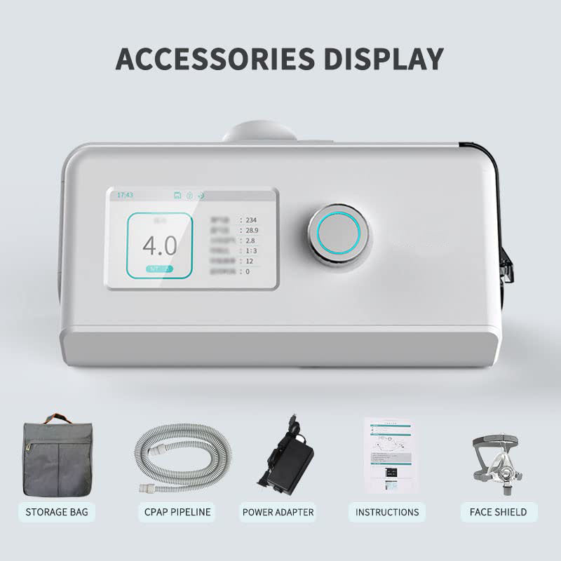 Auto CPAP Machine, Portable Sleep Apnea Therapy Device, Complete Accessories, English Version-A7