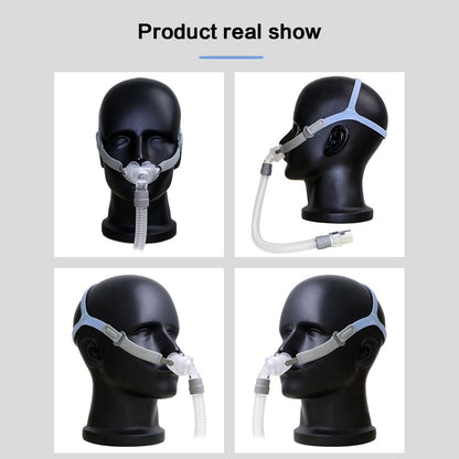 CPAP Nasal Pillow - CPAP Mask - Includes Small, Medium, Large Nose Pillow, Headgear, Frame, Elbows and Hose - Reusable CPAP Supplies - Suitable for CPAP Machine