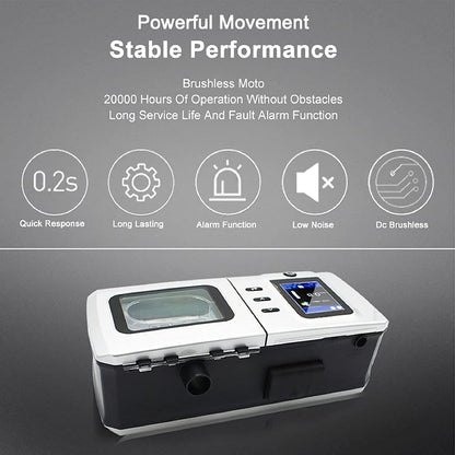 Auto CPAP Machine for Sleep Apnea, Portable Travel&Home CPAP Machine, Ventilator Non-invasive Household Elderly Sleep Stop snoring Device-DS6